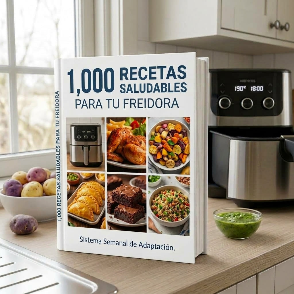 1,000 Recetas Saludables para tu Freidora de Aire + 6 Bonos Gratis